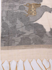 Jamdhani Chanderi Unstitched Suit Piece With Dupatta