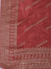 Embroidery Chanderi Unstitched Suit With Dupatta