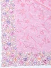 Embroidered Tissue Unstitched Suit With Dupatta