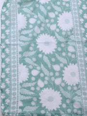 Printed Cotton Blend Unstitched Suit With Dupatta