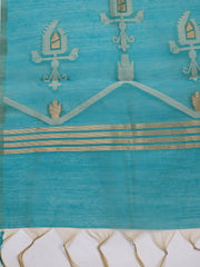 Jamdani Chanderi Unstitched Suit Piece With Dupatta