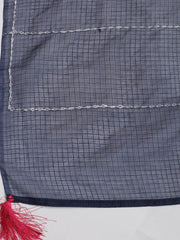 Embroidered Cotton Blend Unstitched Suit Piece With Dupatta