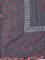 Printed Cotton Blend Unstitched Suit With Dupatta