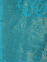 Embroidered Chanderi Unstitched Suit Piece With Dupatta