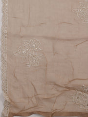 All Over Embroidered Organza Unstitched Suit With Dupatta
