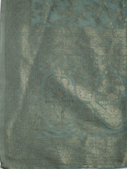 Embroidered Chanderi Unstitched Suit Piece With Dupatta