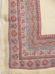 Printed Chanderi Unstitched Suit Piece With Dupatta