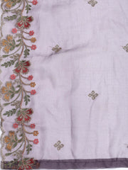 Neck Embroidery Organza Unstitched Suit Piece With Dupatta