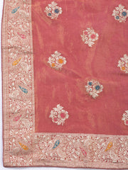 Woven Tissue Unstitched Suit Piece With Dupatta