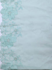 Embroidered Chanderi Unstitched Suit With Dupatta