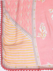 Printed Muslin Unstitched Suit With Dupatta