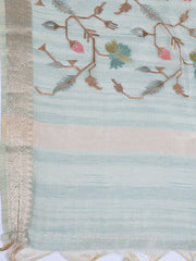 Woven Tissue Unstitched Suit With Dupatta