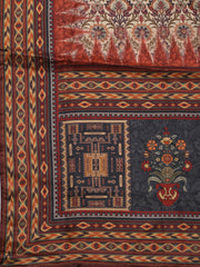 Printed Chanderi Unstitched Suit Piece With Dupatta