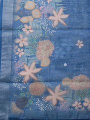 Embroidered Linen Unstitched Suit Piece With Dupatta