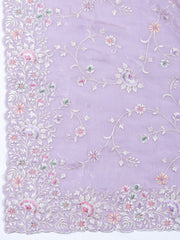 Embroidered Tissue Unstitched Suit With Dupatta