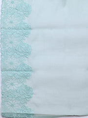 Embroidered Chanderi Unstitched Suit With Dupatta