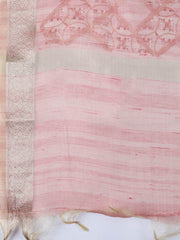 Woven Tissue Unstitched Suit With Dupatta