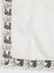 Printed Cotton Blend Unstitched Suit Piece With Dupatta