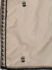 Embroidered Chanderi Unstitched Suit Piece With Dupatta