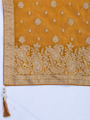 Embroidered Tissue Unstitched Suit With Dupatta