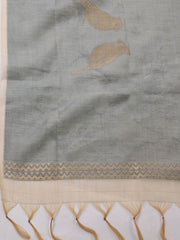 Jamdhani Chanderi Unstitched Suit Piece With Dupatta