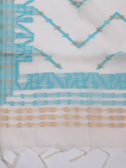 Jamdani Chanderi Unstitched Suit Piece With Dupatta