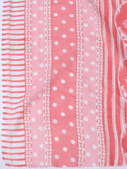 Printed Cotton Blend Unstitched Suit With Dupatta