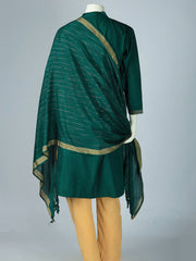 Printed Cotton Blend Kurta With Pant & Dupatta