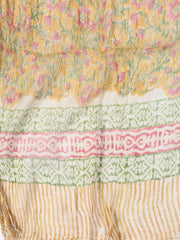 Printed Cotton Blend Unstitched Suit With Dupatta