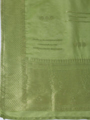 Neck Embroidered Chanderi Unstitched Suit Piece With Dupatta