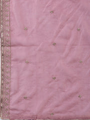 Neck Embroidered Cotton Blend Unstitched Suit With Dupatta