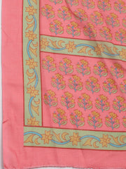 Printed Cotton Blend Unstitched Suit Piece With Dupatta
