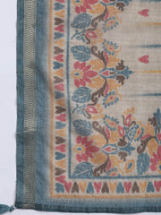 Woven Chanderi Unstitched Suit With Dupatta