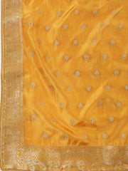 Woven Art Silk Unstitched Suit Piece With Dupatta