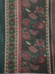 Printed Cotton Blend Unstitched Suit With Dupatta