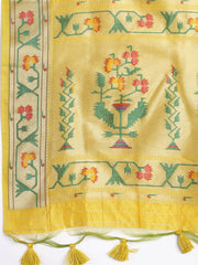 Woven Chanderi Unstitched Suit Piece With Dupatta
