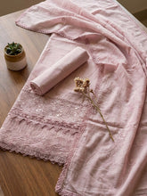 Printed Cotton Blend Unstitched Suit With Pant & Dupatta