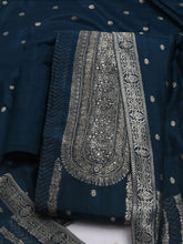 Woven Design Chanderi Unstitched Suit With Dupatta