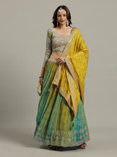 Bandhani Crepe Choli With Lehenga & Dupatta