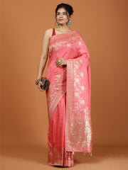 Zari Jaal Art Silk Woven Saree