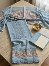 Printed Cotton Blend Unstitched Suit With Pant & Dupatta