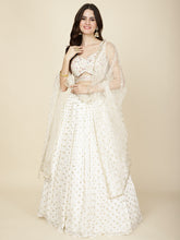 Sequin Embroidery Georgette Choli With Lehenga & Dupatta