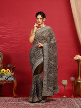 Embroidered Georgette Saree
