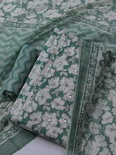 Printed Cotton Blend Unstitched Suit With Dupatta