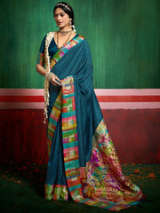 Zari Border Art Silk Saree