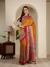 Digital Printed Art Silk Saree