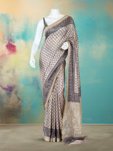 Printed Tussar Saree