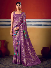 Digital Printed Art Silk Saree