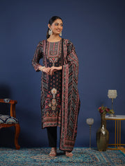 Printed Muslin Kurta With Pant & Dupatta