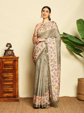 Printed Tussar Saree